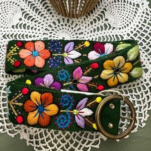 Peruvian Wool Hand-Embroidered Belt